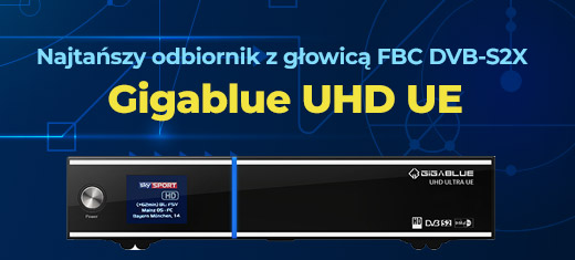 GiGaBlue UE 4K UHD 2xDVB-S2X MS FBC