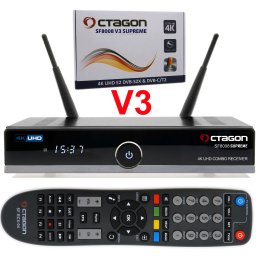 OCTAGON SF8008 V3 SUPREME COMBO UHD 4K 1xDVB-S2X MS 1xDVB-T2/C